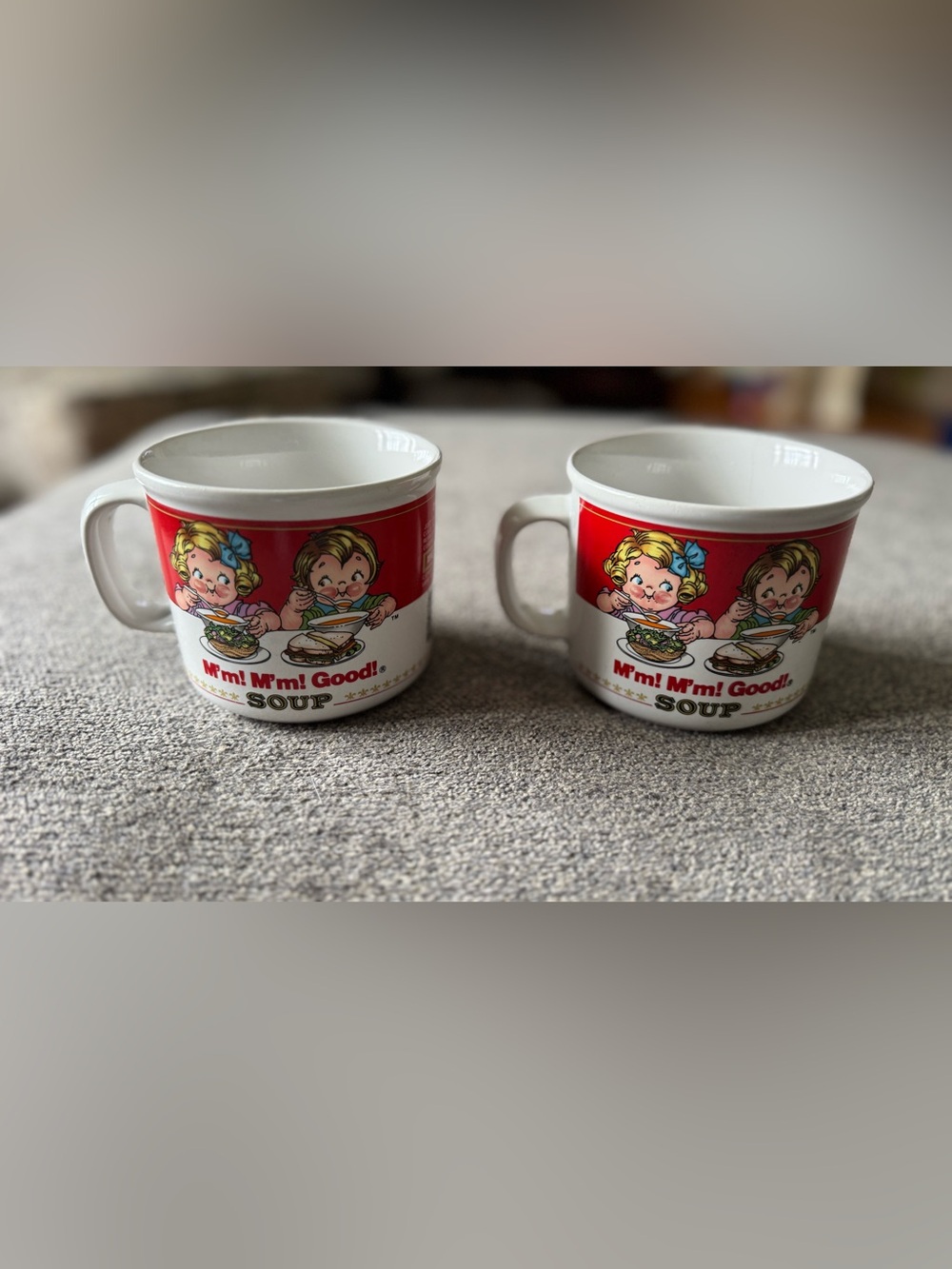 Vintage (1989) Campbells Soup Mugs - Set of 2 (read description)
